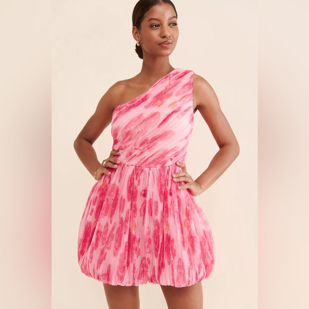 Hutch Pink Floral One-Shoulder Romper‎ Sz. 12 NWT